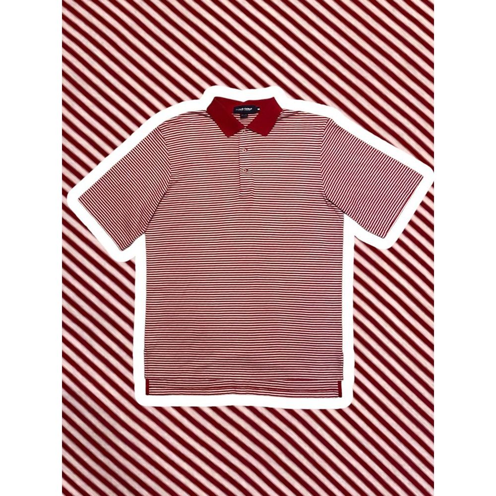 Polo Golf Ralph Lauren Red and White Striped Polo Men’s Size Medium